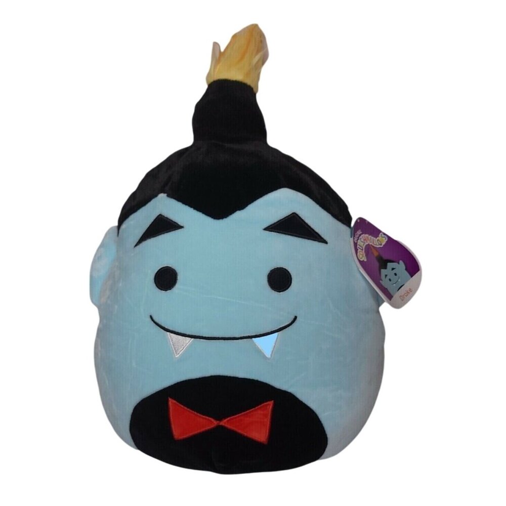 Squishmallow 2021 Halloween 12" Drake The Blue Dracula With Hair Plush Toy